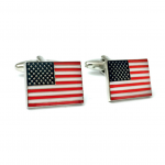 Enameled Star Spangled Banner Cufflinks