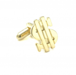 Gold Color Dollar Sign Cufflinks