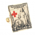 Red Cross Stamp Cufflinks