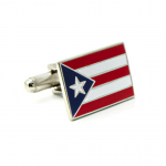 Patriotic Puerto Rican Flag Cufflinks