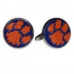 Clemson University Needlepoint Cufflinks