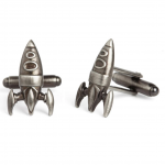 Antique Finished Vintage Rocket Cufflinks by Simon Carter