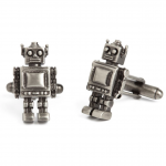 Antique Finished Vintage Robots Cufflinks