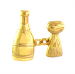 Champagne Bottle & Cork Cufflinks