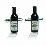 Red Wine Bottle Cufflinks