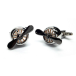 Three Toned Aircraft Propellor Cufflinks