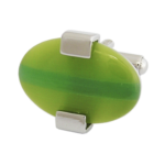 Green Cats Eye Cufflinks