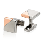 Rose Gold Steel Cufflinks