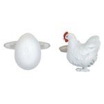 Chicken & Egg Cuff Links