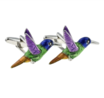 Multicolored Hummingbird Cufflinks