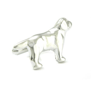 Silver Finish Labrador Cufflinks