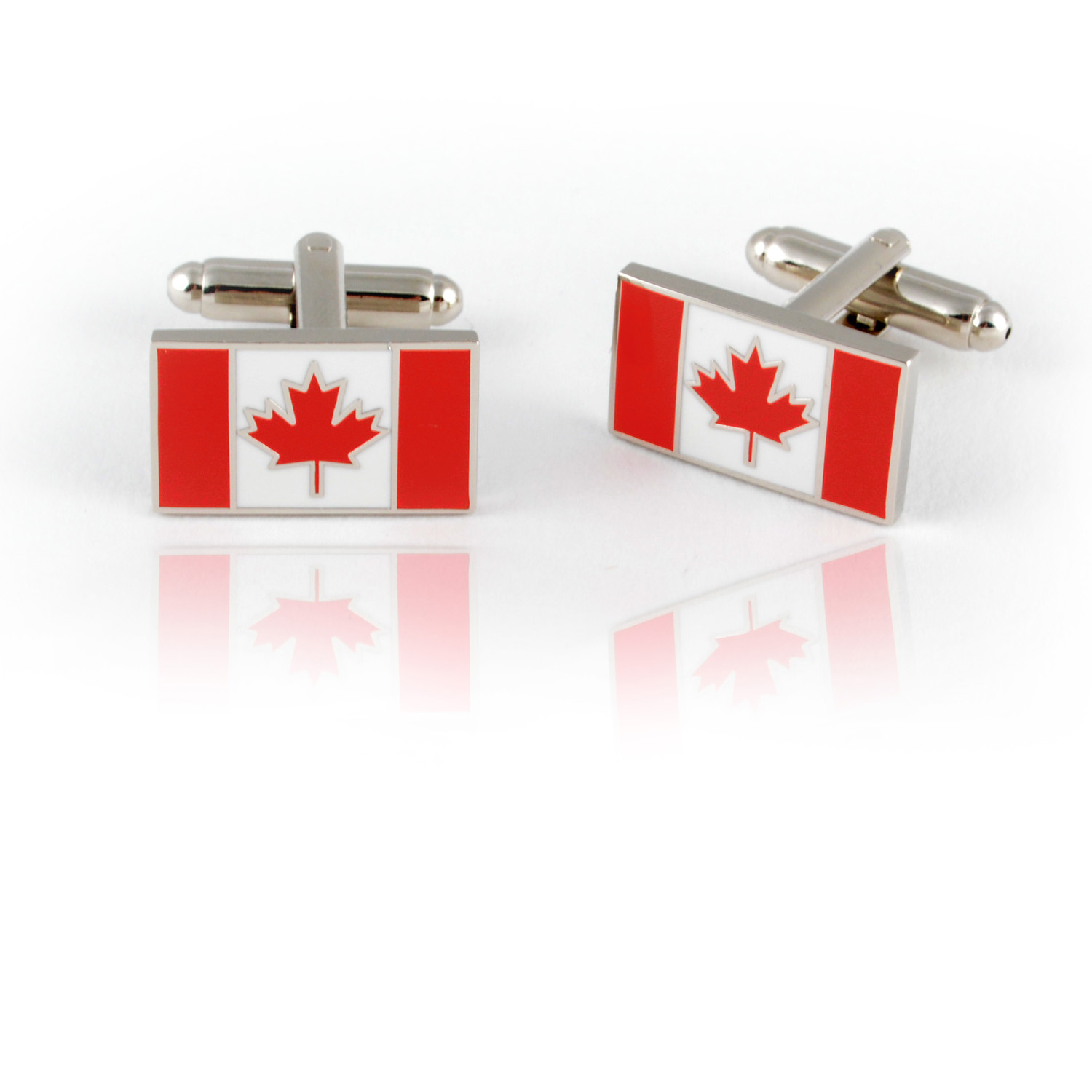 Canada Canadian Flag Antique Bronze Cufflinks
