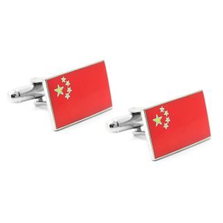 Chinese Flag Cufflinks
