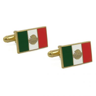 Mexican Flag Cufflinks