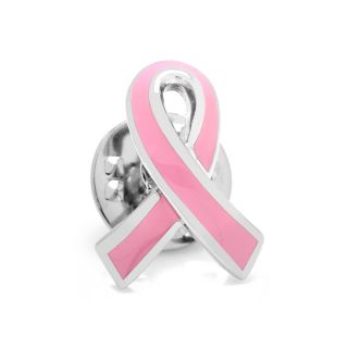 Pink Ribbon Breast Cancer Awareness Lapel Pin
