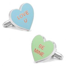 Candy Conversation Hearts Cufflinks