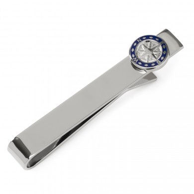 Blue Compass Tie Bar