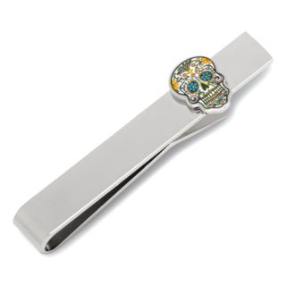 Day of the Dead Sugar Skull Tie Bar