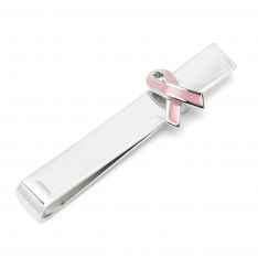 Cufflinks Forge Pink Ribbon Breast Cancer Awareness Enamel Tie Bar