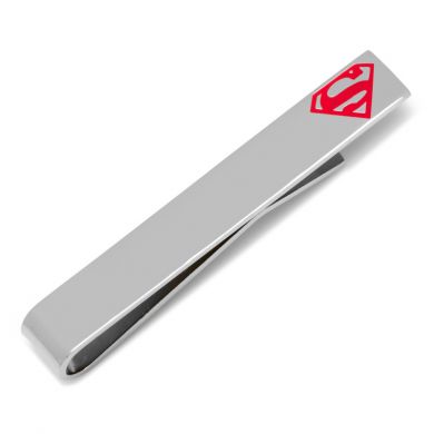 Superman Shield Silver Tie Bar