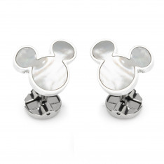 Mother Of Pearl Mickey Cufflinks