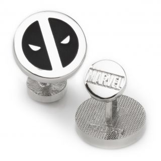 Silver Deadpool Cufflinks