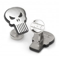 Silver Marvel Punisher Cufflinks