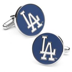 Round Los Angeles Dodgers Cufflinks