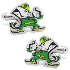 Notre Dame Fighting Leprechaun Cufflinks
