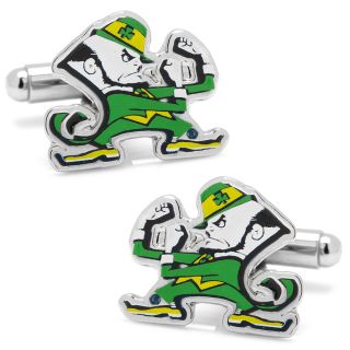 Notre Dame Fighting Leprechaun Cufflinks