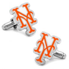 Silver New York Mets Cufflinks