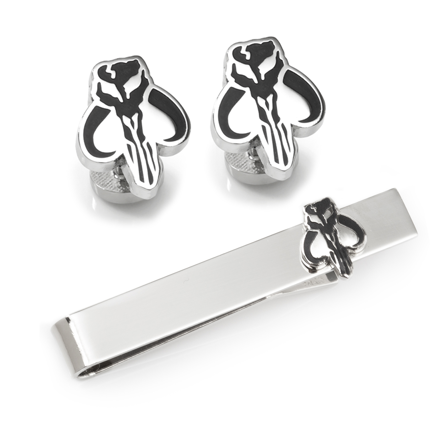 Buy Silver-Toned & Black Cufflinks & Tiepins for Men by Yellow