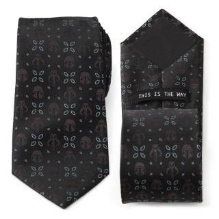 Mandalorian Black Mens Tie