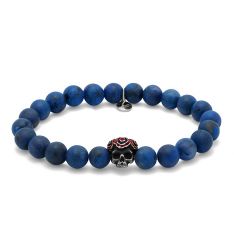Frosted Sodalite Grateful Dead Bracelet