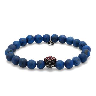 Frosted Sodalite Grateful Dead Bracelet