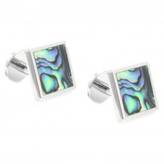 Square Abalone Cufflinks
