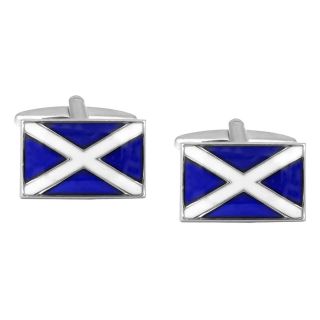 Enamel Scottish Flag Cufflinks