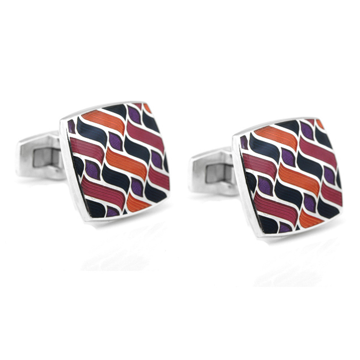 British Sterling Autumn Colored Cufflinks Cufflinks Depot