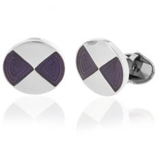 Purple Enamel Cufflinks