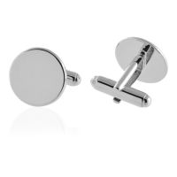Classic Round Engravable Cufflinks