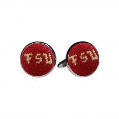 Needlepoint Seminoles Cufflinks