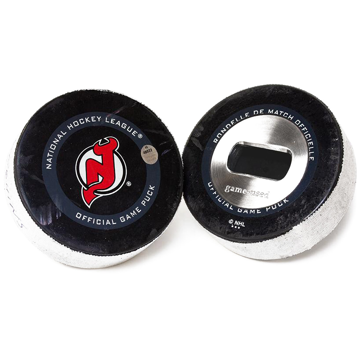 Vintage Hockey Puck - Devils (Red) - New Jersey Devils - Sticker