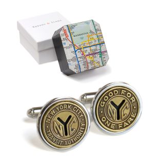 New York Subway Token Cufflinks