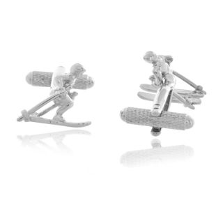 Snow Skier Cufflinks