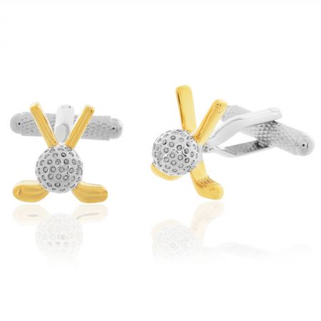 Clubs & Golf Ball Cufflinks