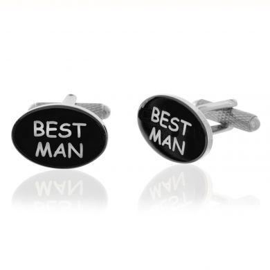 Oval Best Man Cufflinks