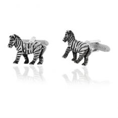 Enamel Zebra Tie slide clip Safari Gift 407