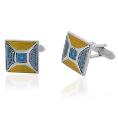 Blue Multi Square Cufflinks