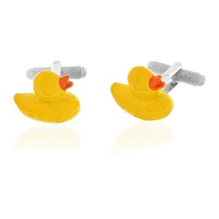 Yellow Duck Cuff Links