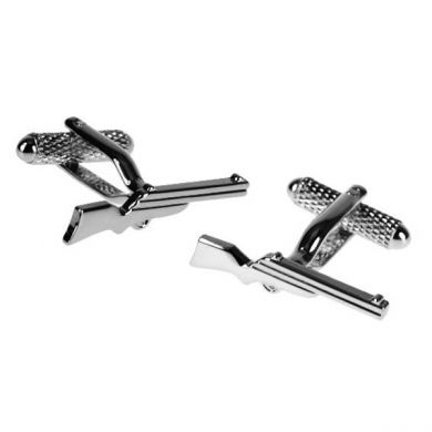 Silver Rifle Cufflinks